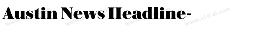 Austin News Headline字体转换